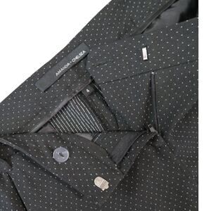 Women's Polka Dot Pants Black Dressy Casual Size 4 Amanda + Chelsea stretch mini